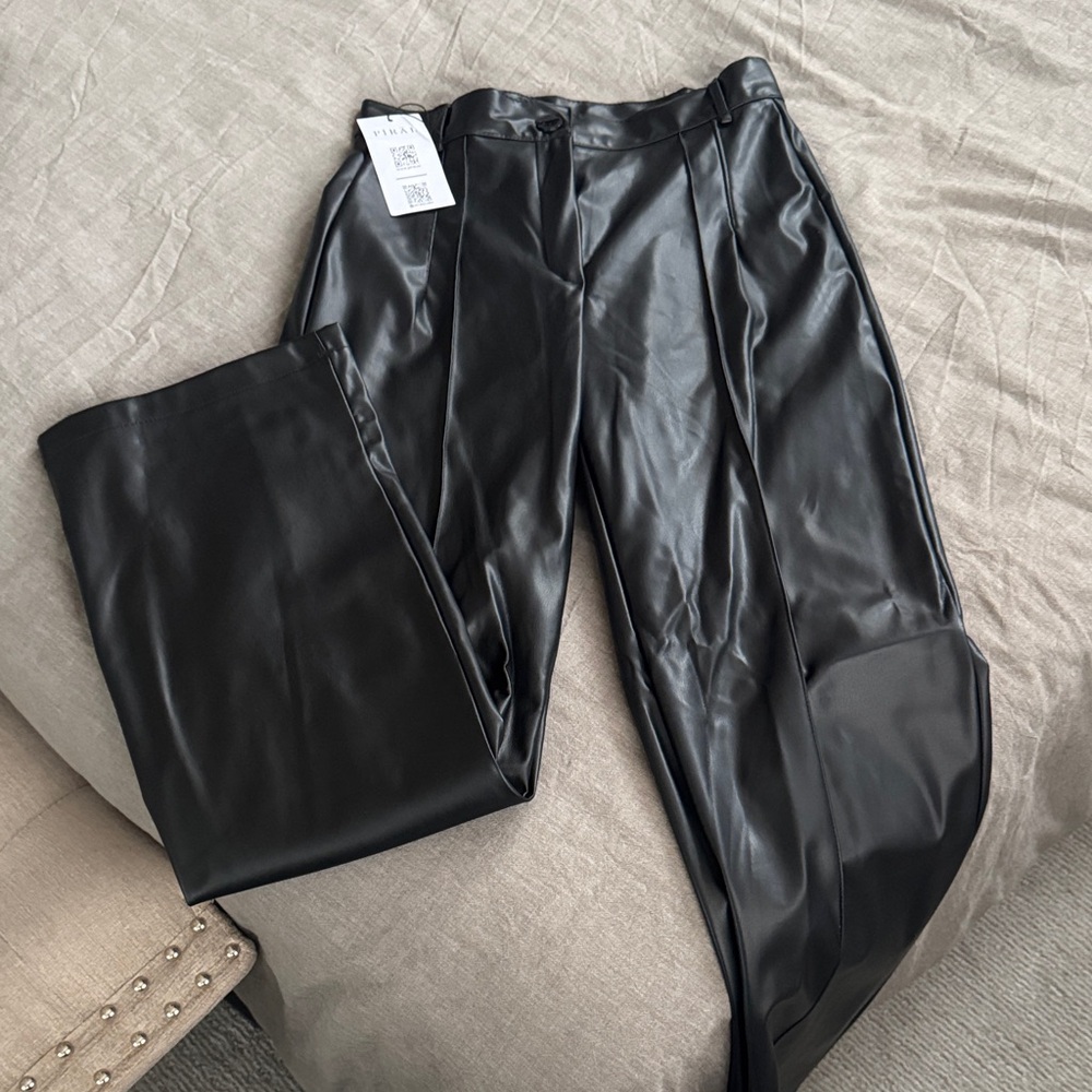 Black Straight Leg Women's Pants